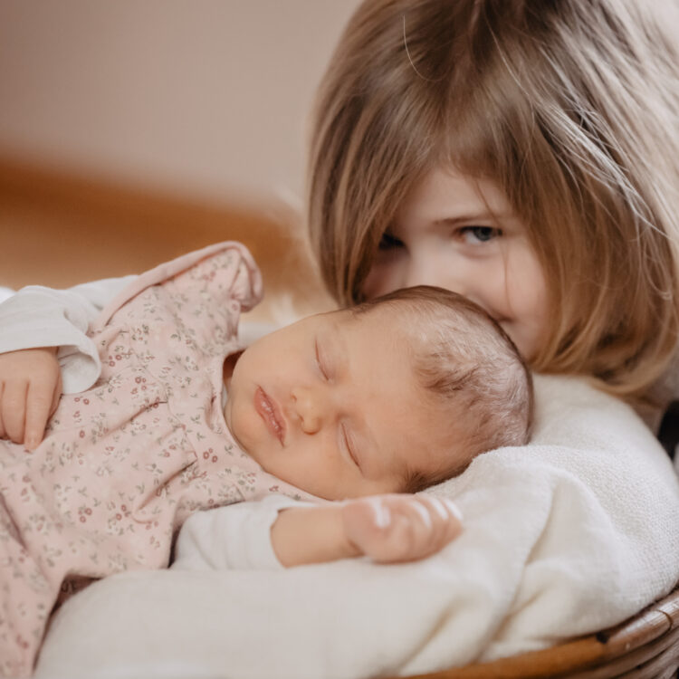 little sister is here